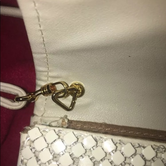 Whiting and Davis white evening purse glomesh - Picture 3 of 5